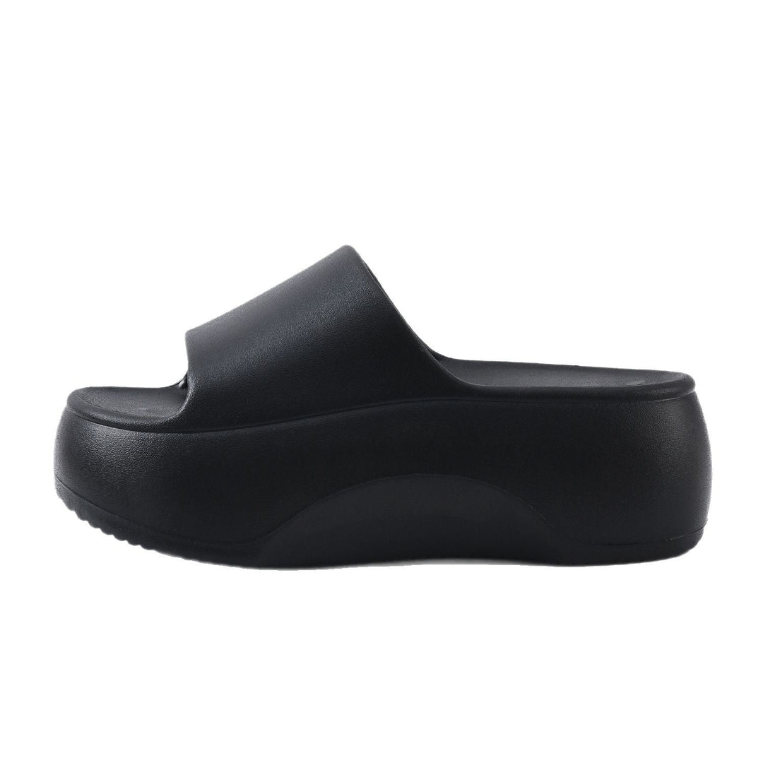 Women Elevated Platform Slip Sandals Lune London