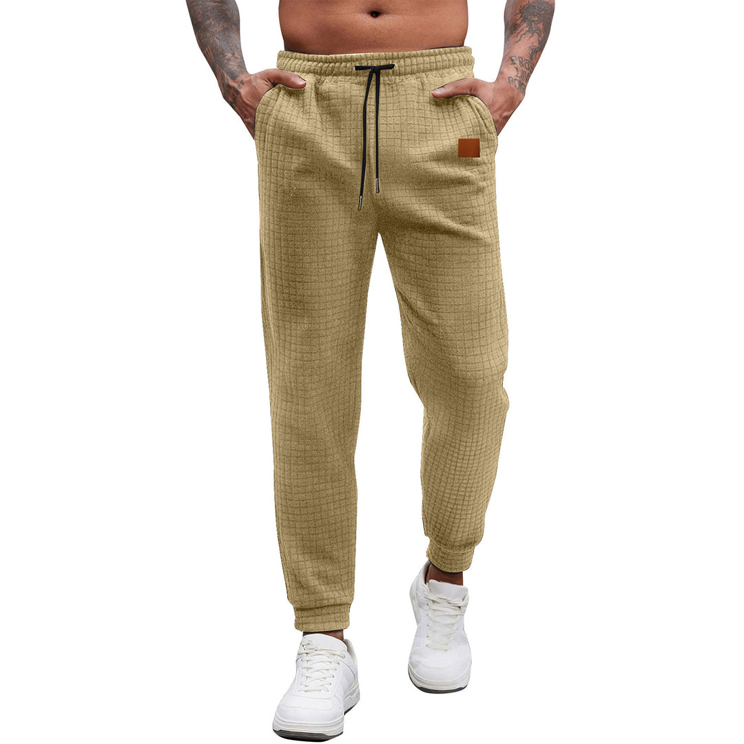 Casual men's jogging pants with elastic waistband and practical pockets Lune London
