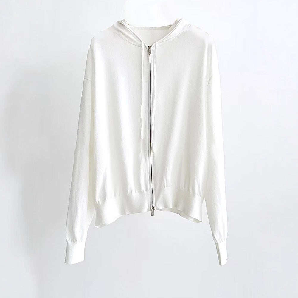 Haut zippé décontracté pour femme avec taille élastique et coupe ample Chic & Stil
