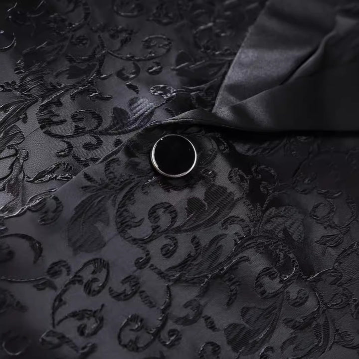 Men's Elegant tuxedo set with chic floral pattern print and style