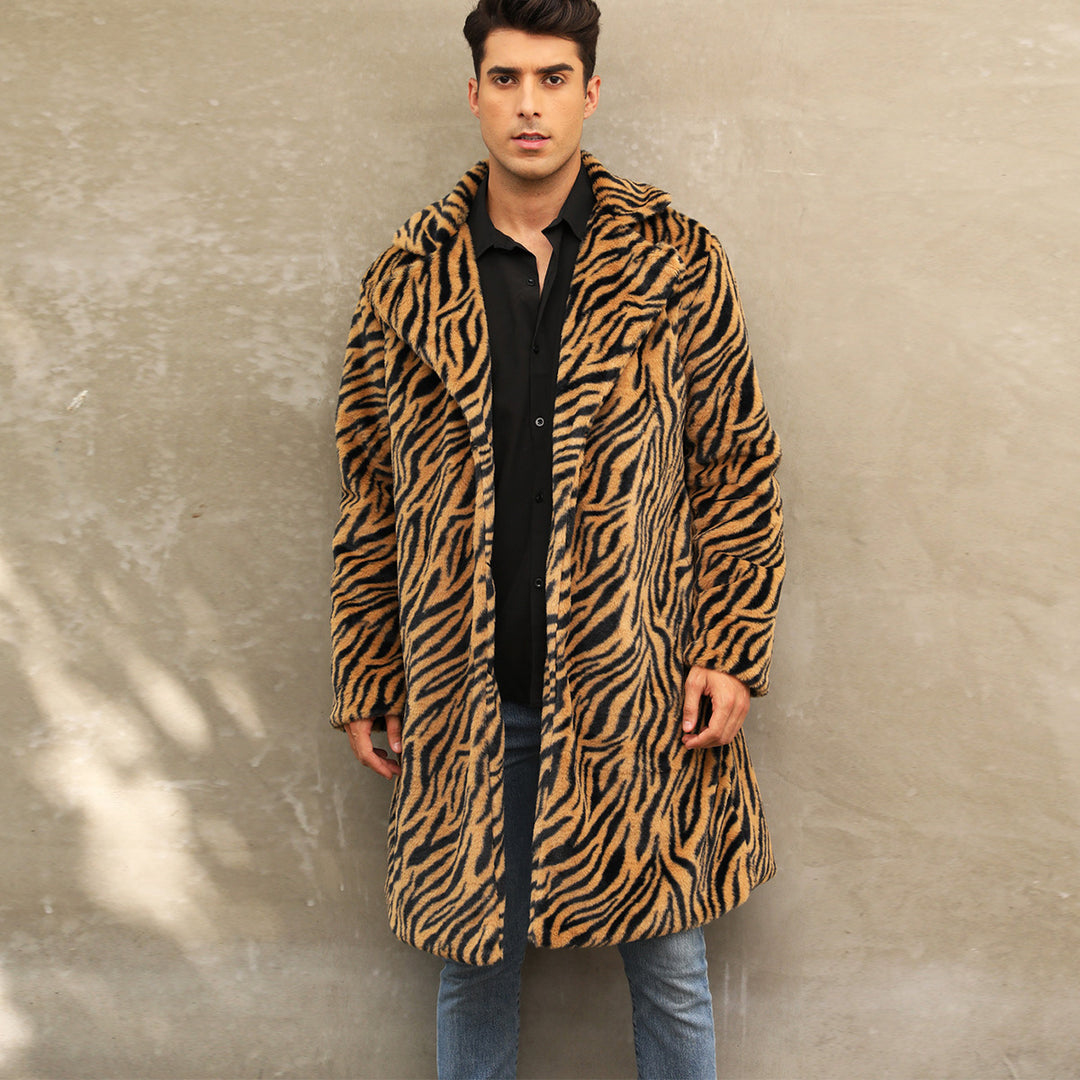 Trendy and comfortable zebra fur jacket for men Lune London