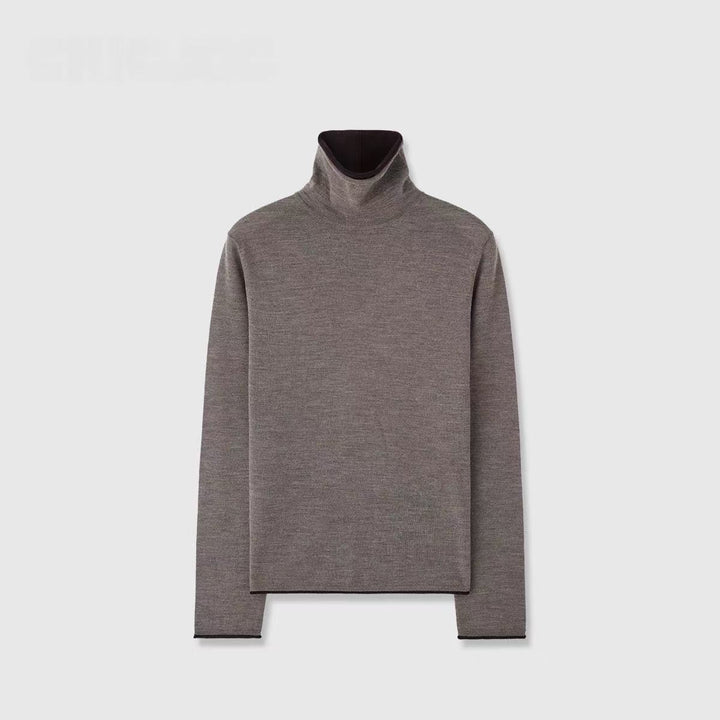 Elegant turtleneck sweater for ladies in fine wool Lune London