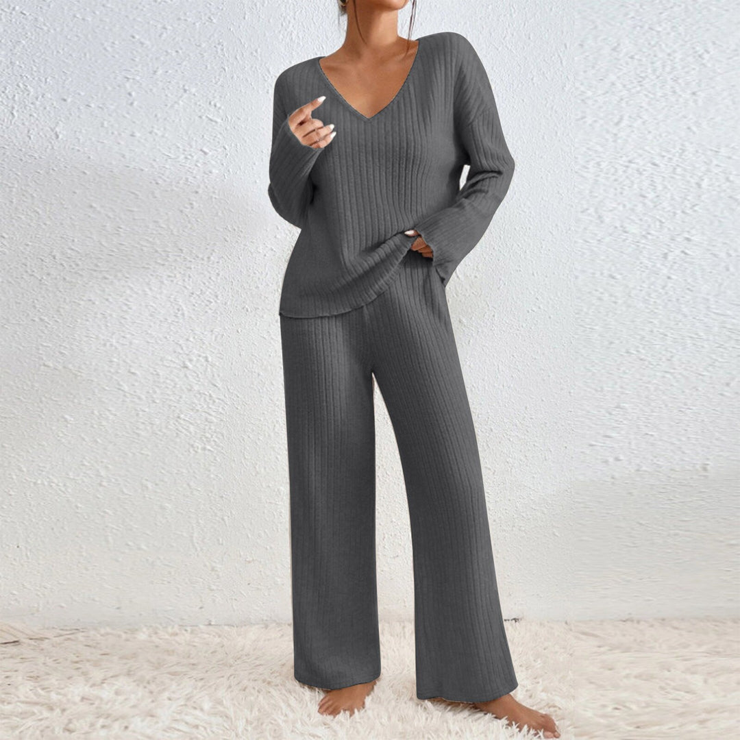 Chic and Stylish Casual Knit Loungewear Set for Women