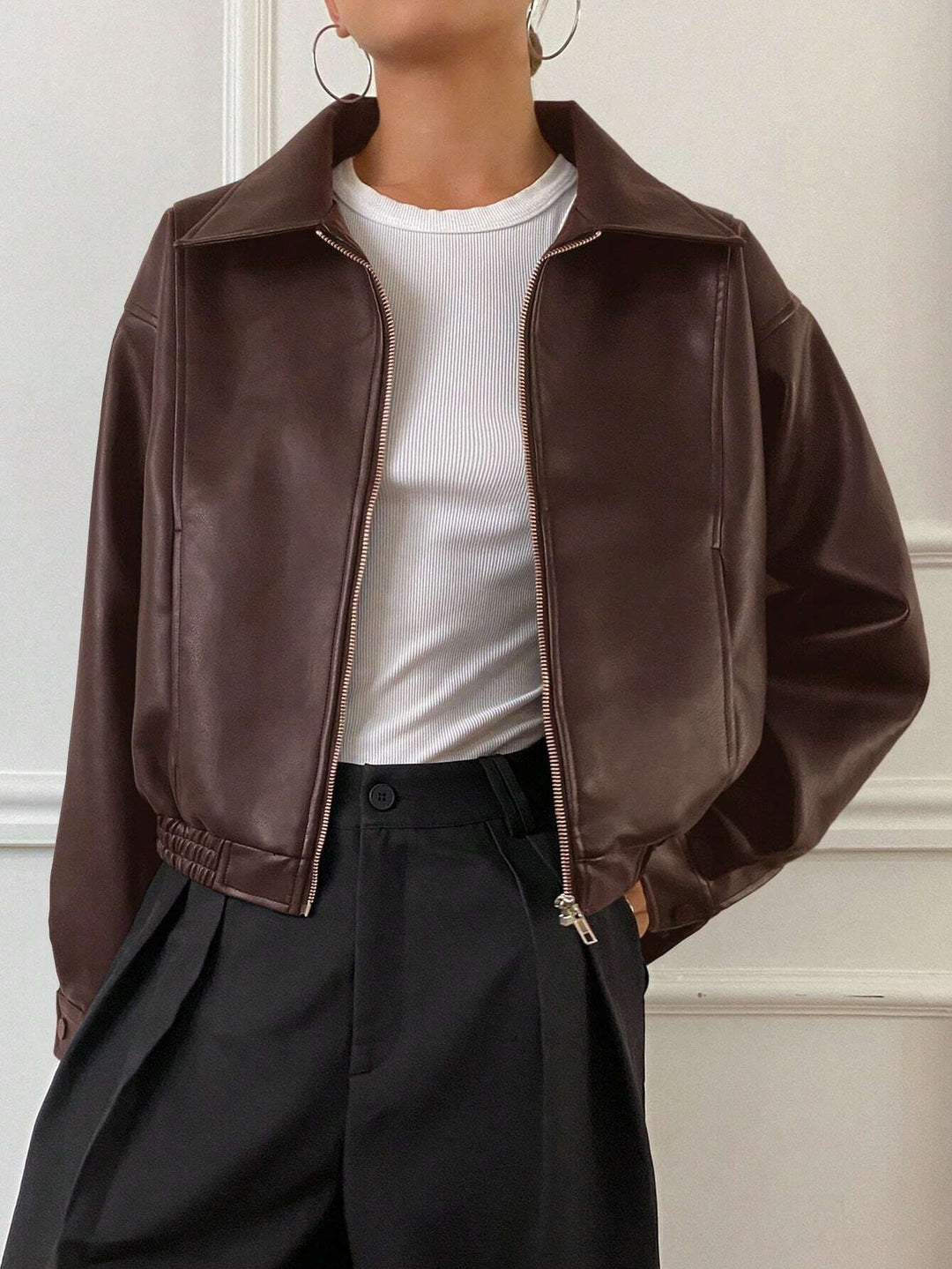 Trendy fleece jacket for ladies with zipper Lune London