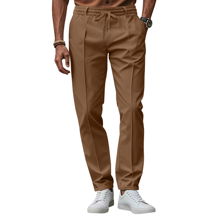 Elegant chino pants for men with elastic waist and side pockets Lune London