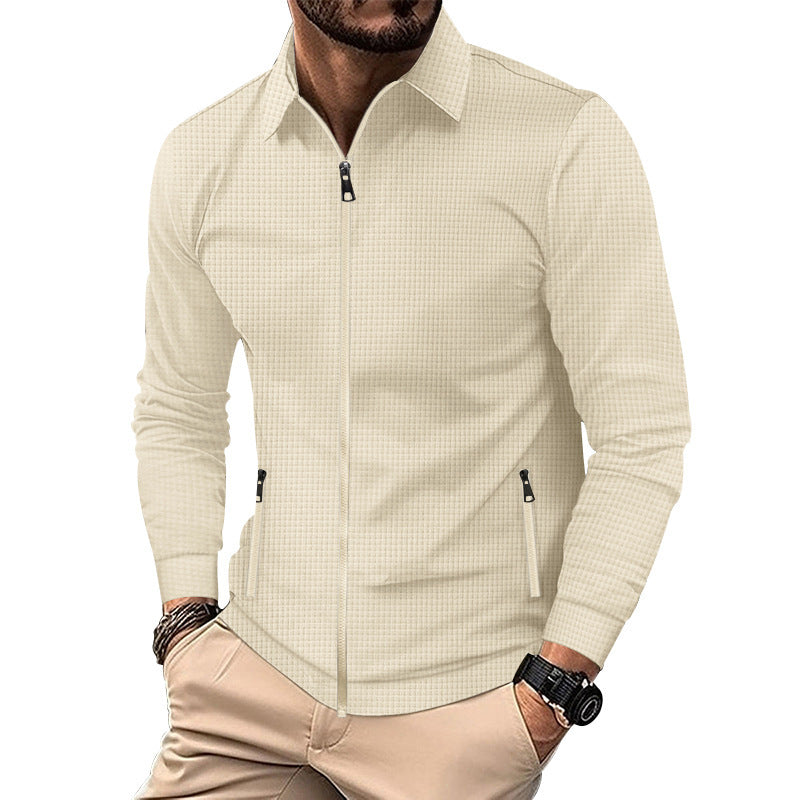 Lightweight transition jacket for men with a practical zipper Lune London