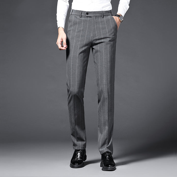 Lune London striped elegant suit pants for men