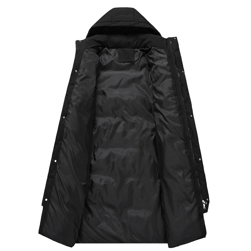 Ladies long down jacket with high collar and windproof properties Lune London