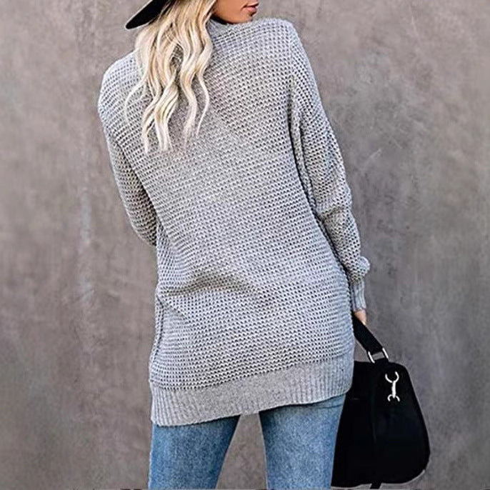 Knit cardigan for women with practical pockets and airy structure Lune London