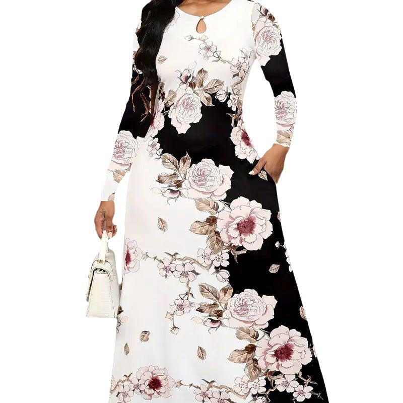 Lune London Floral Print Maxi Dress for Women