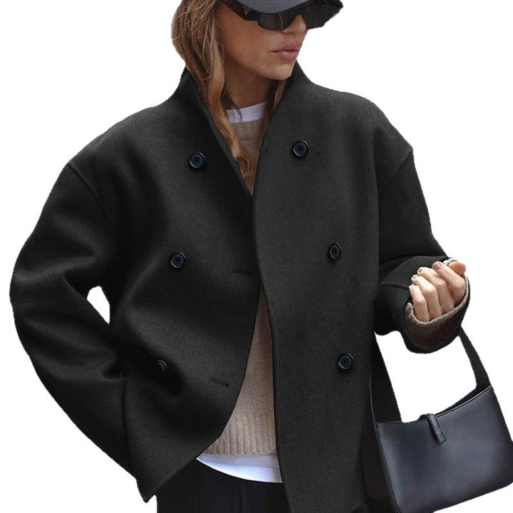 Ladies modern Oversized-wool jacket with double-breasted Lune London