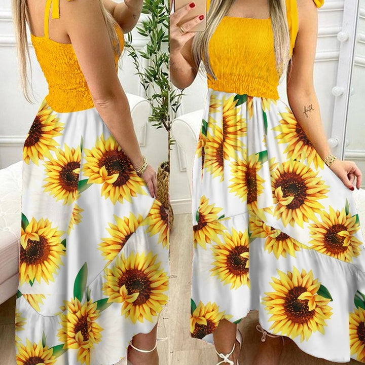 Maxi Floral Dress for Women with Adjustable Straps Lune London