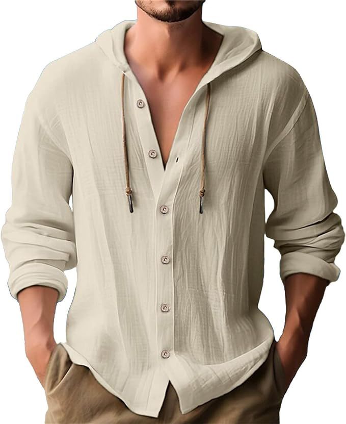 Men's hoodie with button placket Chic und Stil