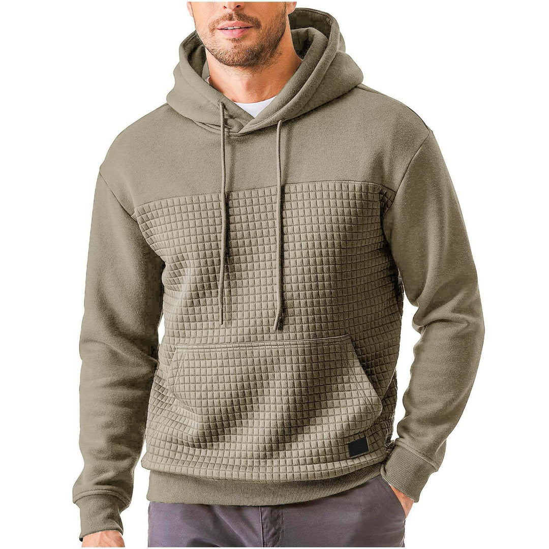 Men's hoodie with textured upper material Lune London