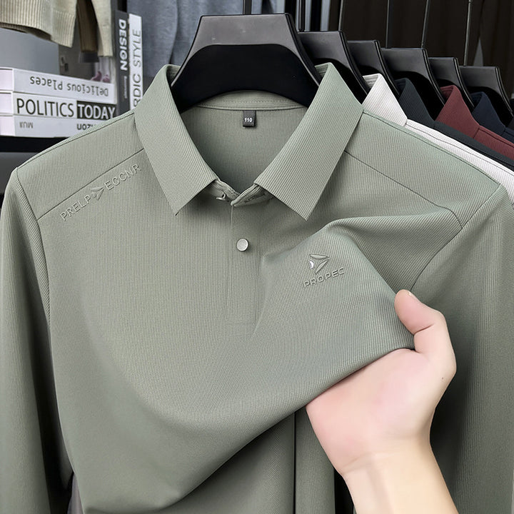 Men's polo with functional design and breathable structure Lune London