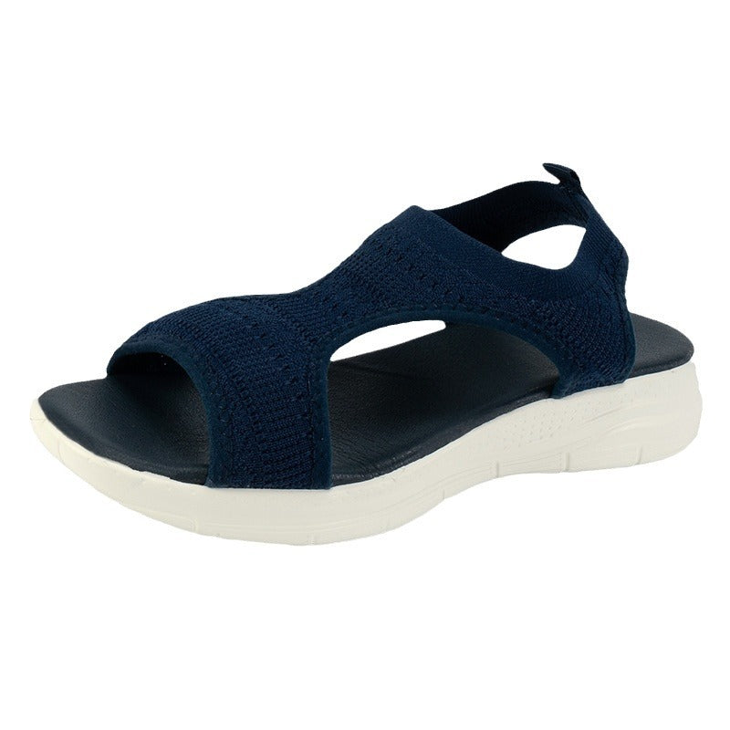 Lune London stretch knit comfort sandals for women