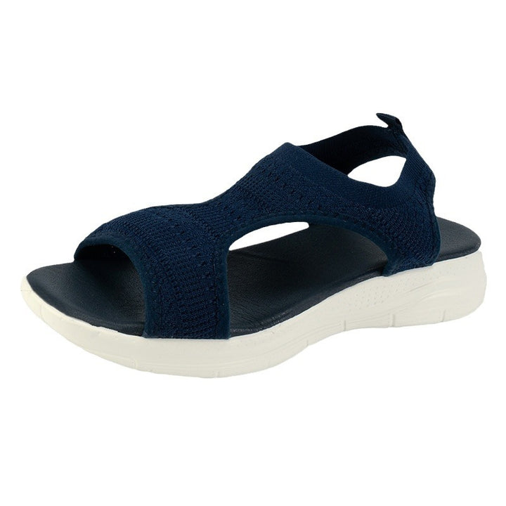 Lune London stretch knit comfort sandals for women