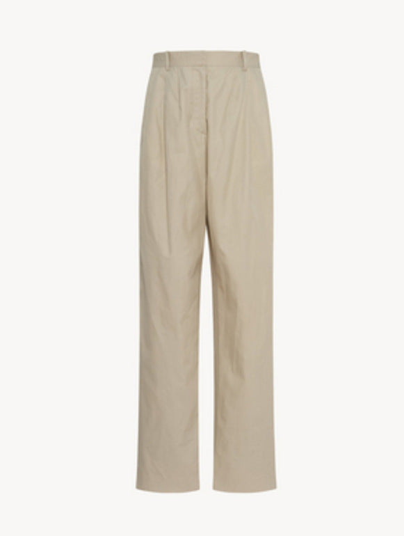 Pantalons larges et élégants taille haute pour femmes avec plis classiques Chic & Stil