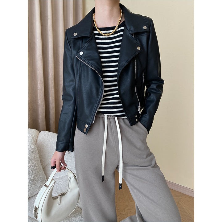 Women's Stylish Biker Jacket made of high-quality Faux Leather Chic & Stil