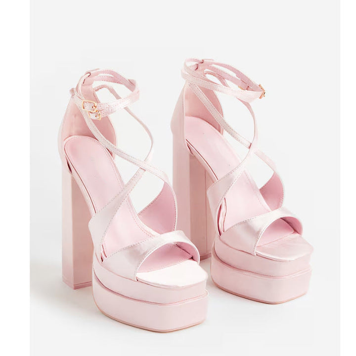 Women's Chunky Platform High Heel Sandals Chic und Stil