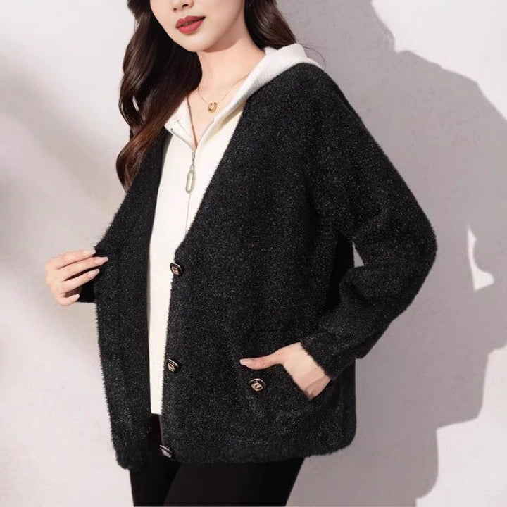 Cardigan cosy pour femmes avec détails de boutons nobles Chic & Stil
