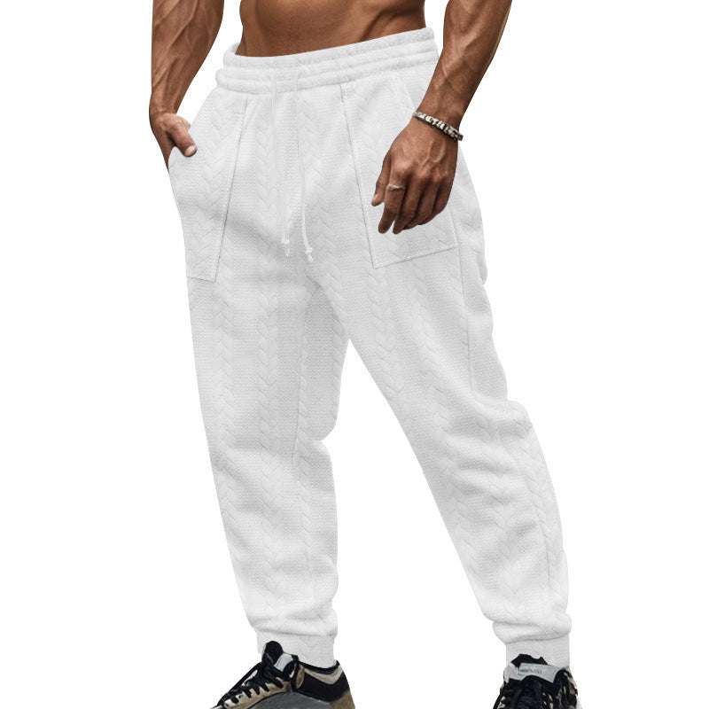 Casual men's sweatpants with textured design Lune London