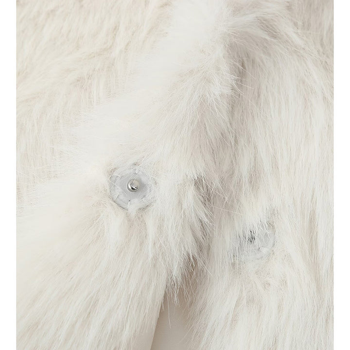 Cozy women's vest in faux fur with elegant high collar Lune London
