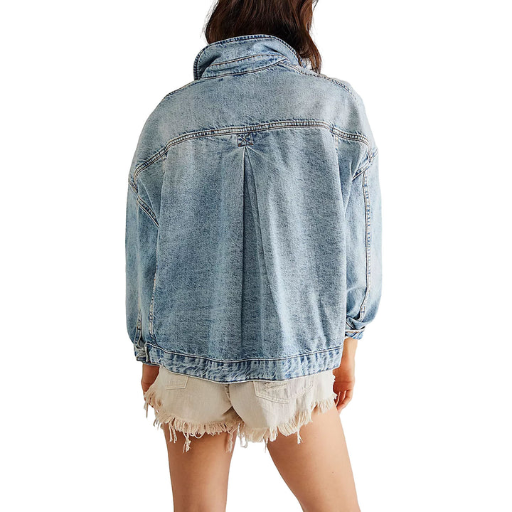 Women Casual Oversized Denim Jacket Lune London
