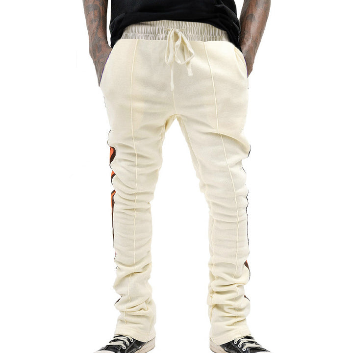 Stylish sweatpants for men with adjustable waistband and contrasting side elements Lune London