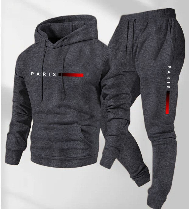 Women’s hoodie and jogging pants set with modern Paris design Chic & Stil