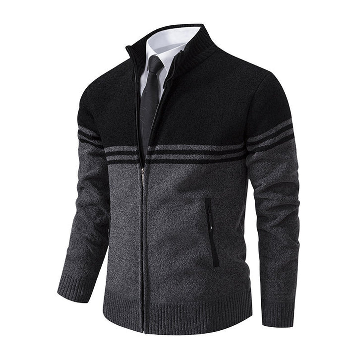 Stylish leisure jacket for men with high collar and modern zip details Lune London