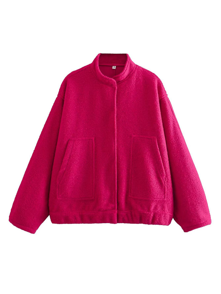 Transitional jacket for women with a modern fabric blend and practical pockets Lune London