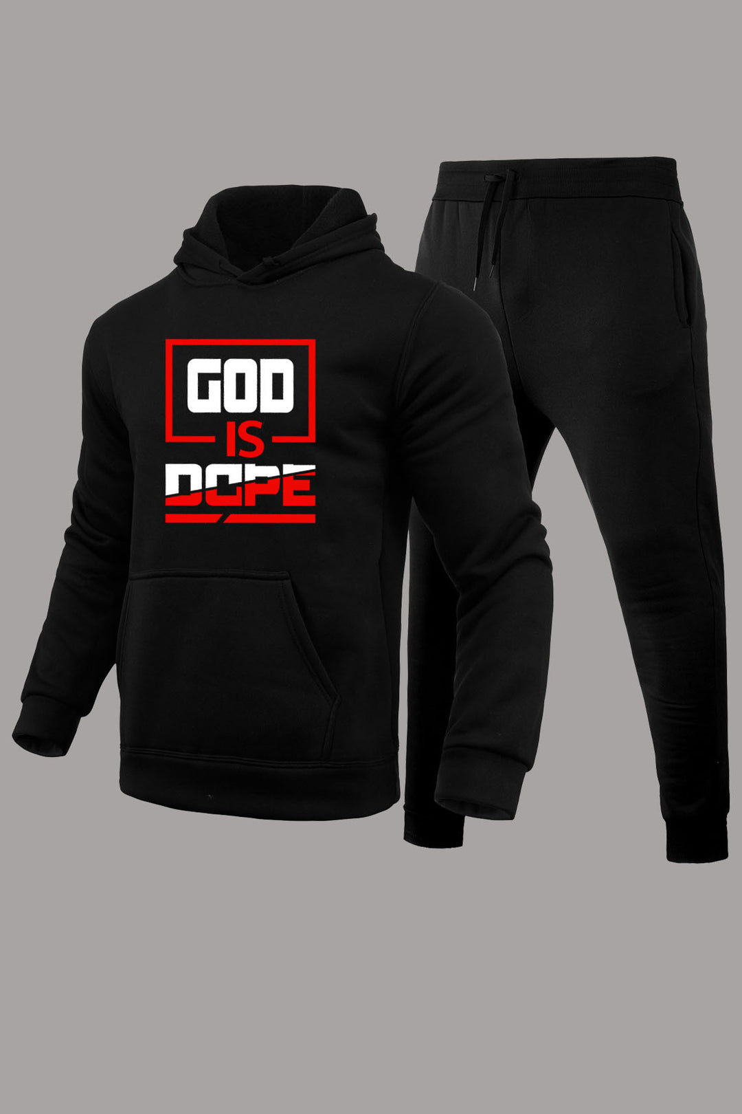 Men's sports hoodie and jogger pants set with inspiring Lune London inscription