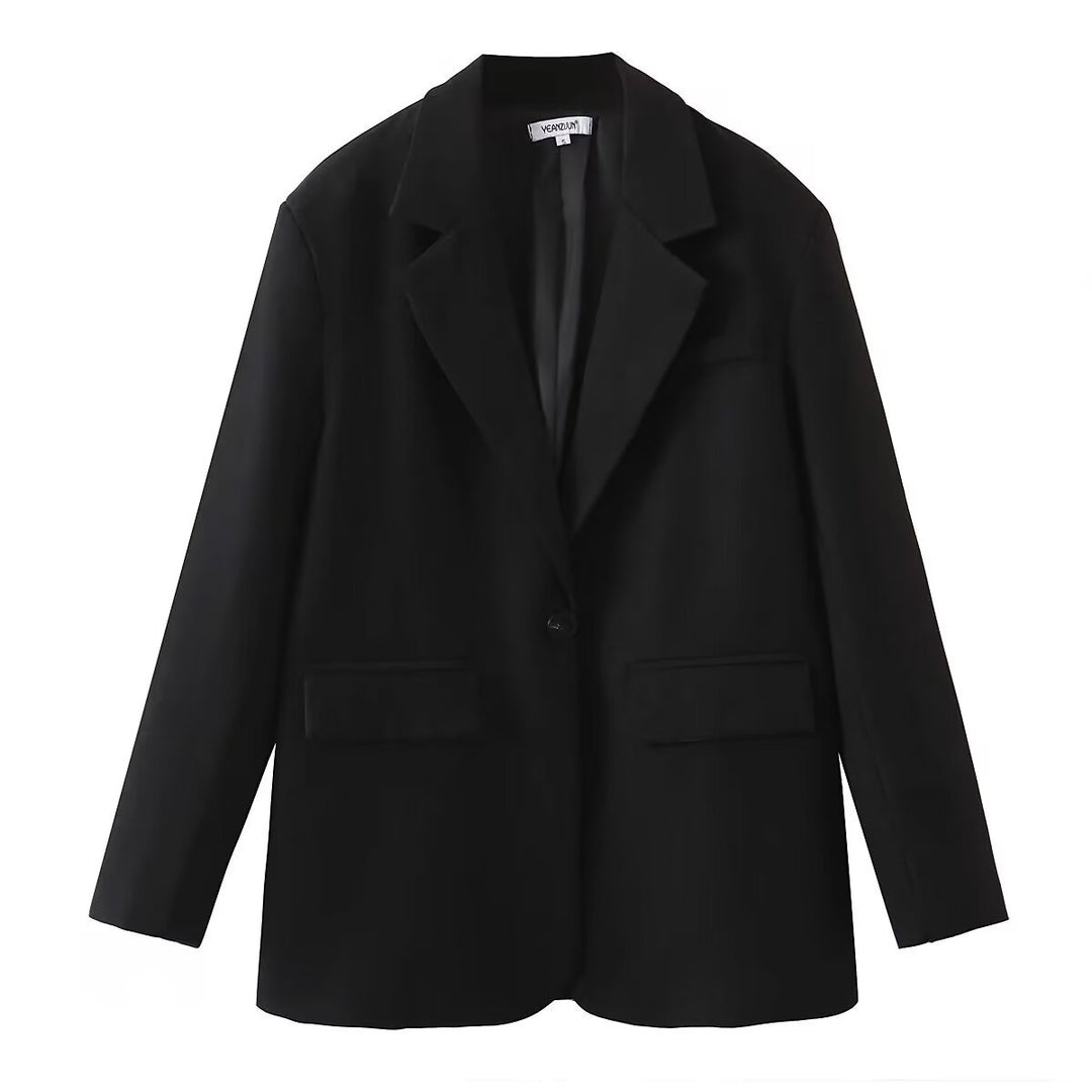 Oversized blazer for women with elegant lapels and practical pockets Lune London