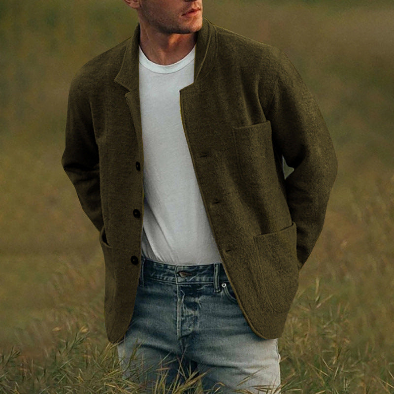 Elegant Cardigan-Jacket for men with a relaxed fit and practical pockets Lune London