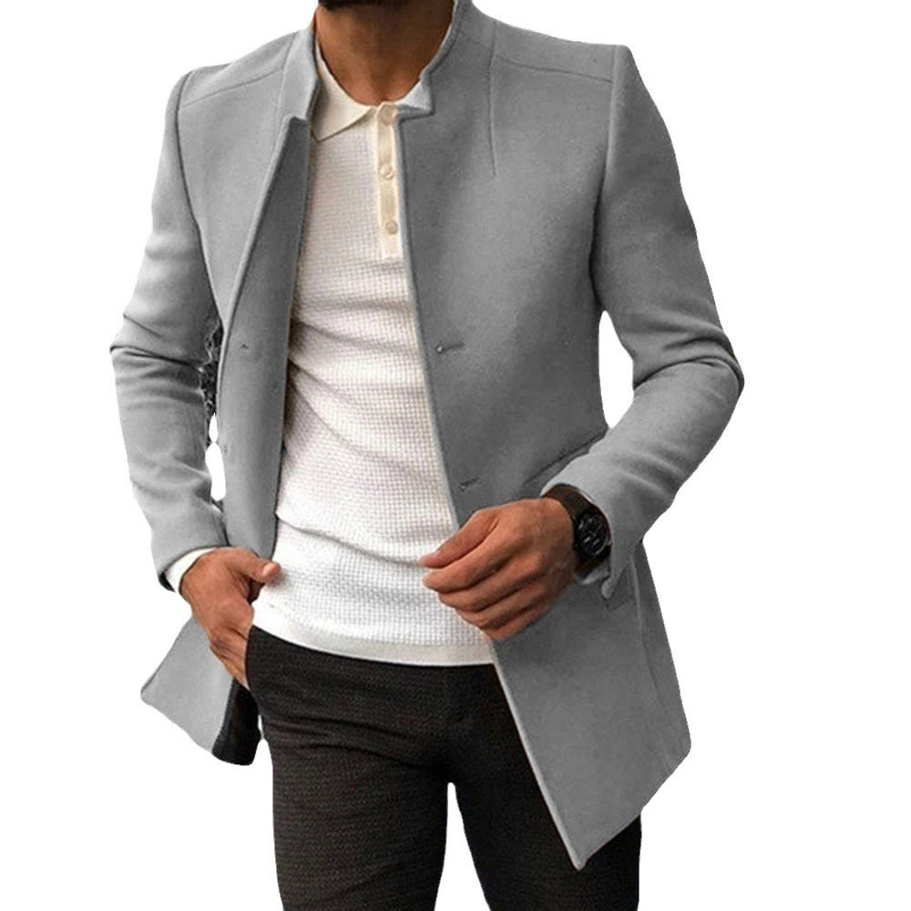 Fashionable men's coat with modern collar and fitted cut Lune London