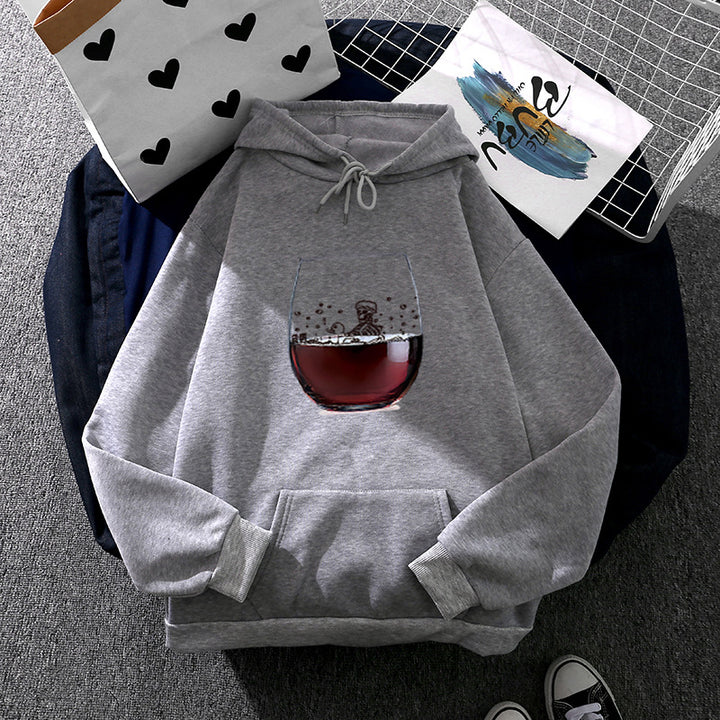 Women's hoodie with artistic glass design Chic & Stil