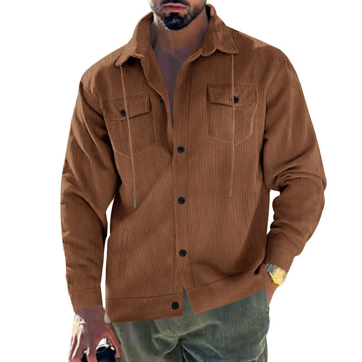 Structured corduroy jacket for men with practical pockets Lune London