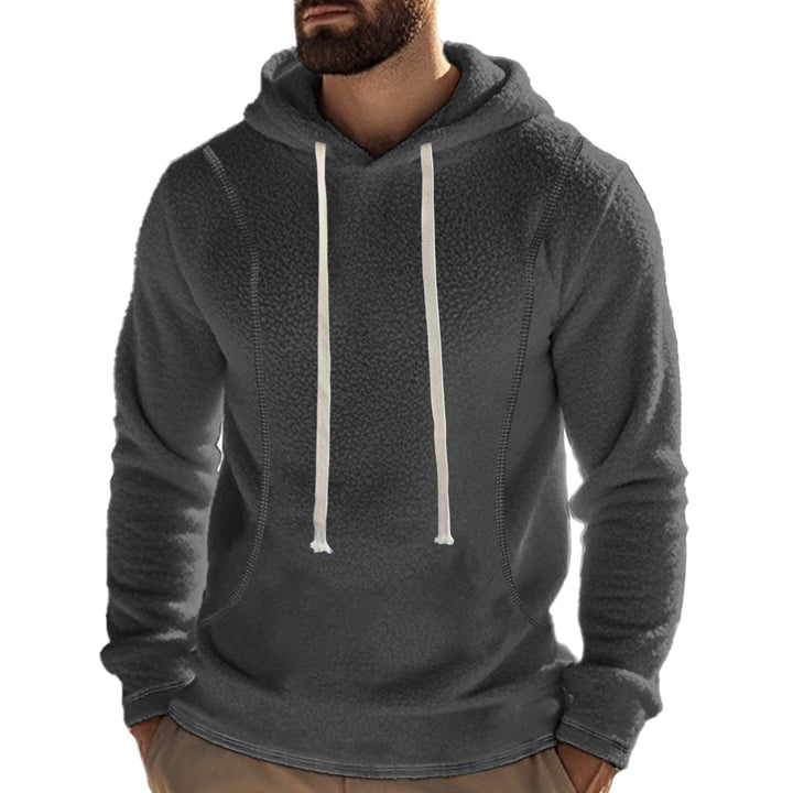 Men's fleece-lined hoodie with hood and drawstring Lune London
