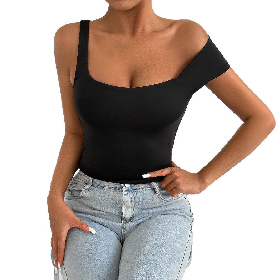 Women Off-Shoulder Body Top with Fitted Cut Lune London