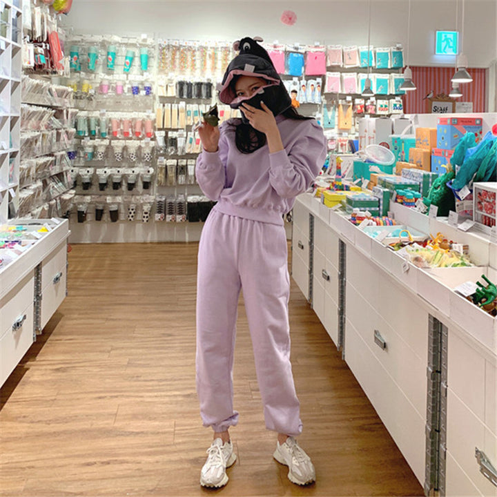 Ensemble de loisirs confortable pour femmes avec taille élastique et sweat à capuche Chic & Stil