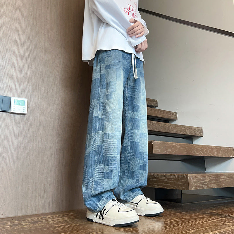 Unisex wide-cut denim pants with modern design Lune London
