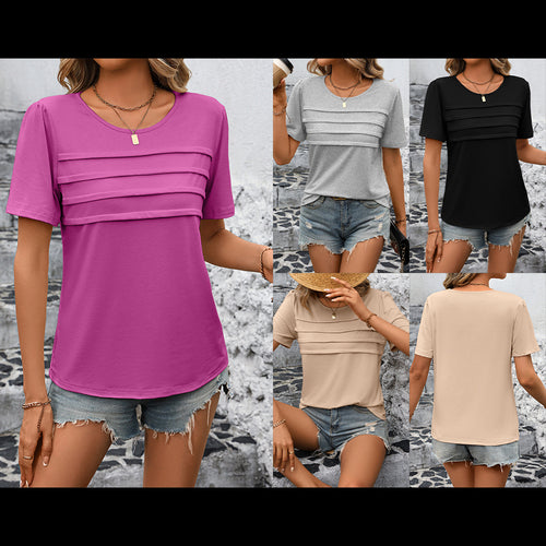 Elegant women's t-shirt with textured design Lune London