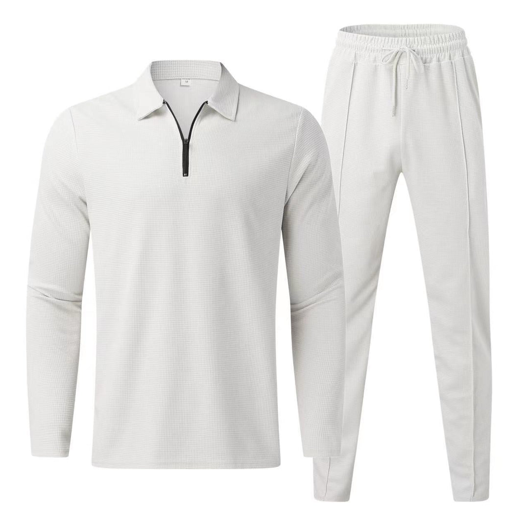 Casual long sleeve sports set for men with zipper and ergonomic cut Lune London