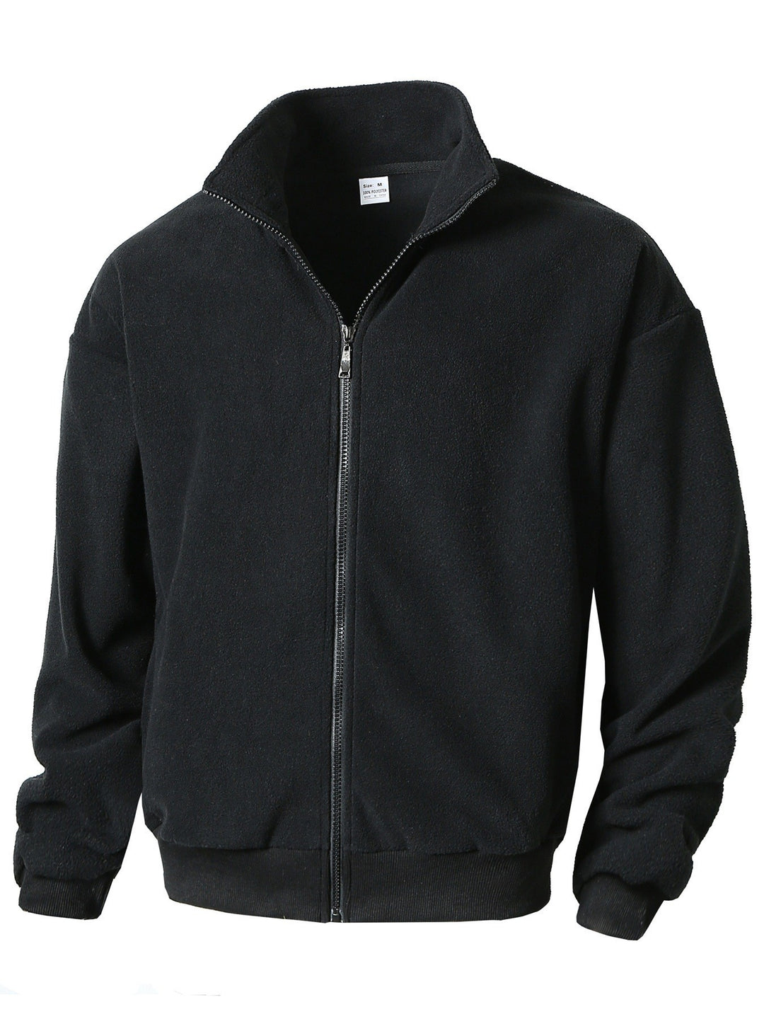 Fleece jacket for men with high collar and zipper Lune London