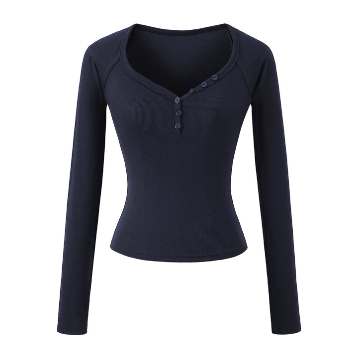 Long sleeve women's blouse with elegant button closure Lune London