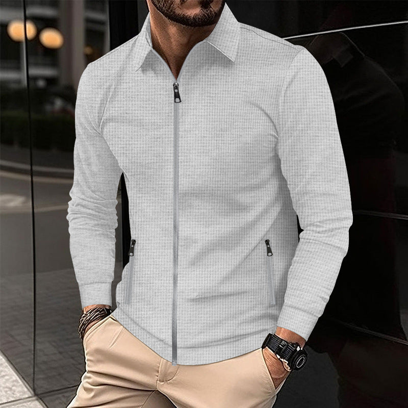 Trend transitional jacket for men with zipper and practical pockets Lune London