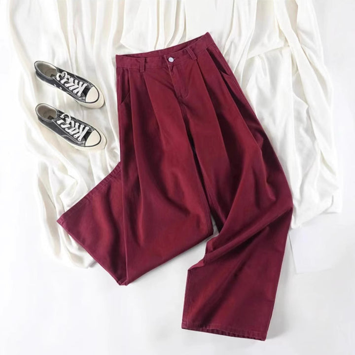 Pantalons chino large pour femmes Chic & Stil