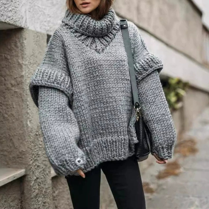 Ladies Chunky Knit Sweater Lune London