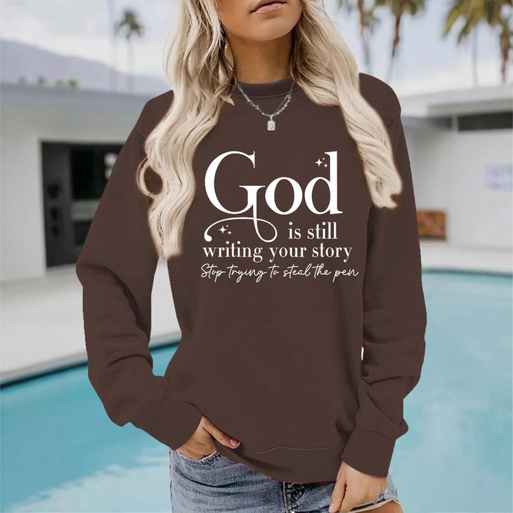 Sweatshirt pour femmes avec lettrage inspirant Chic & Stil